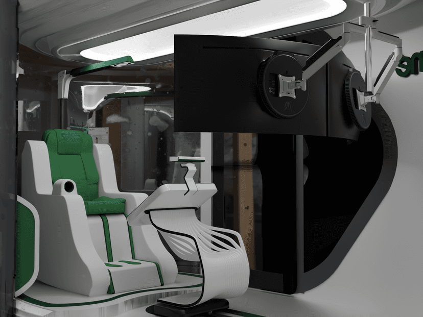 Fauteuil ergonomique inclinable de la Cabine Premium